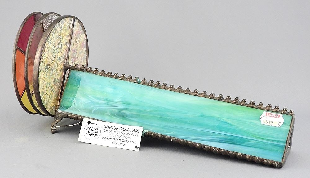 Moss Glass Works Leaded Glass Kaleidoscope, 10 1/2"L. (1 of 3)
