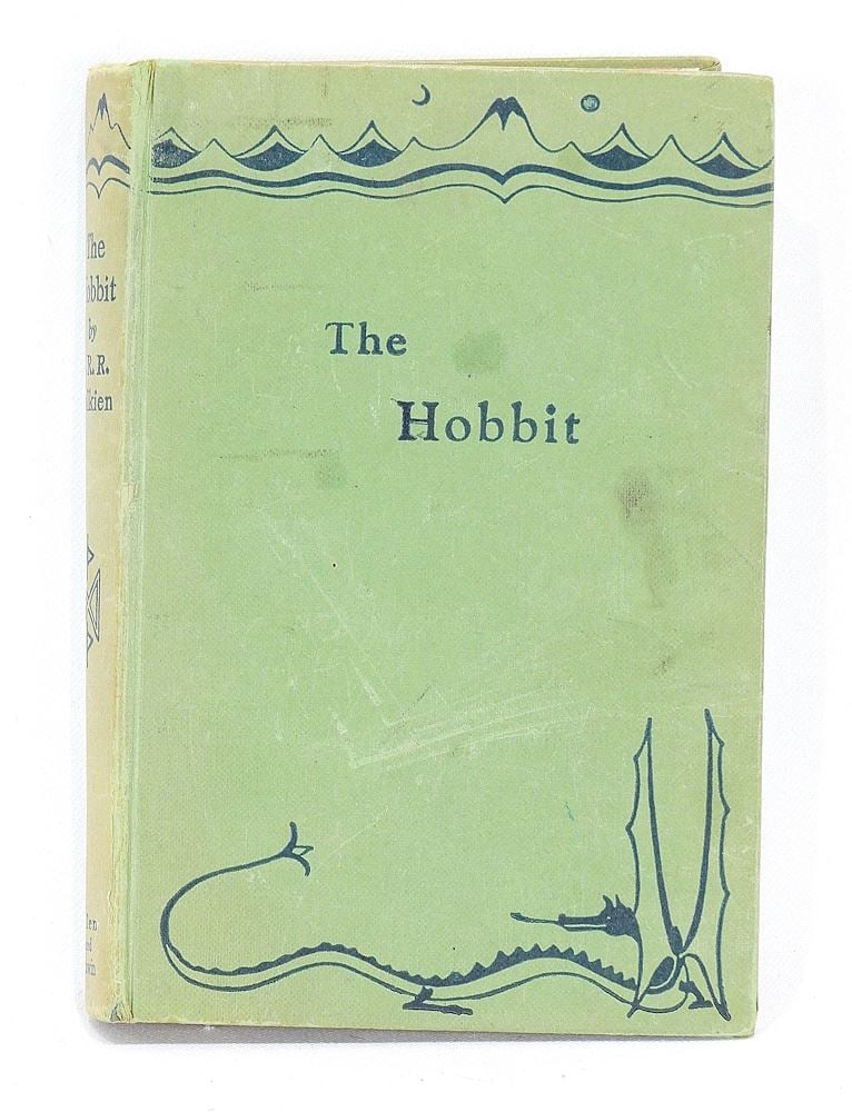 Book: "The Hobbit"/J.R.R.Tolkien/ 10th Impression/2nd Edition/Allen & Unwin 1958. (1 of 6)