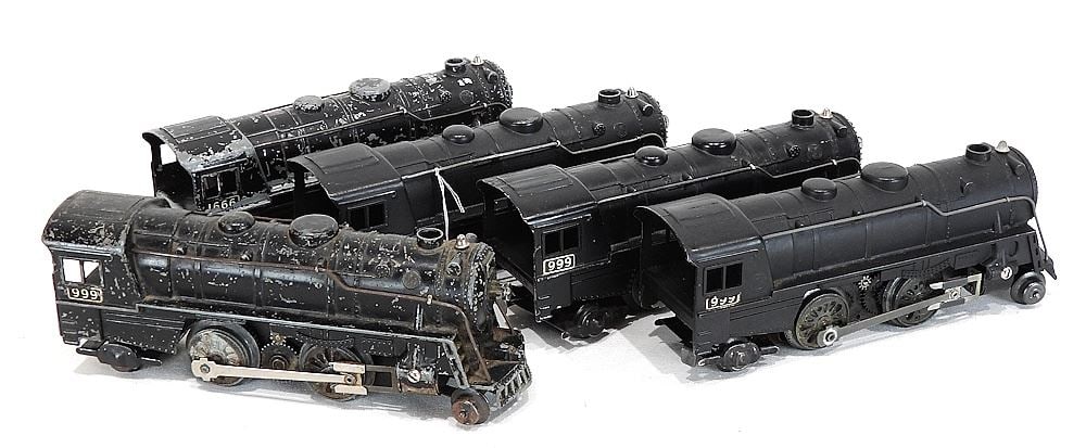 Five Marx 999 Metal Locomotives, 8 3/8"L. (1 of 2)