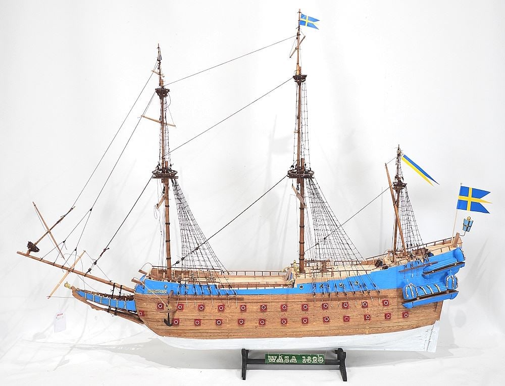 Ships Model: "Wasa 1625", 41"L.: Ships Model: "Wasa 1625", 41"L.