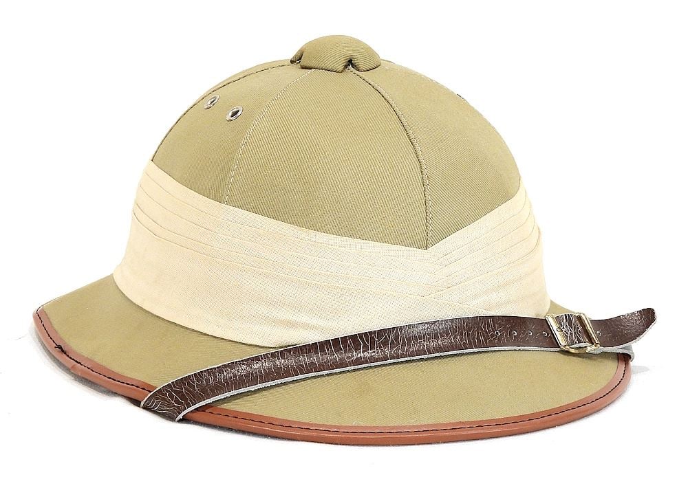 "Sun Shade" Pith Helmut, Acquired Zimbabwe, Size 59. (1 of 3)