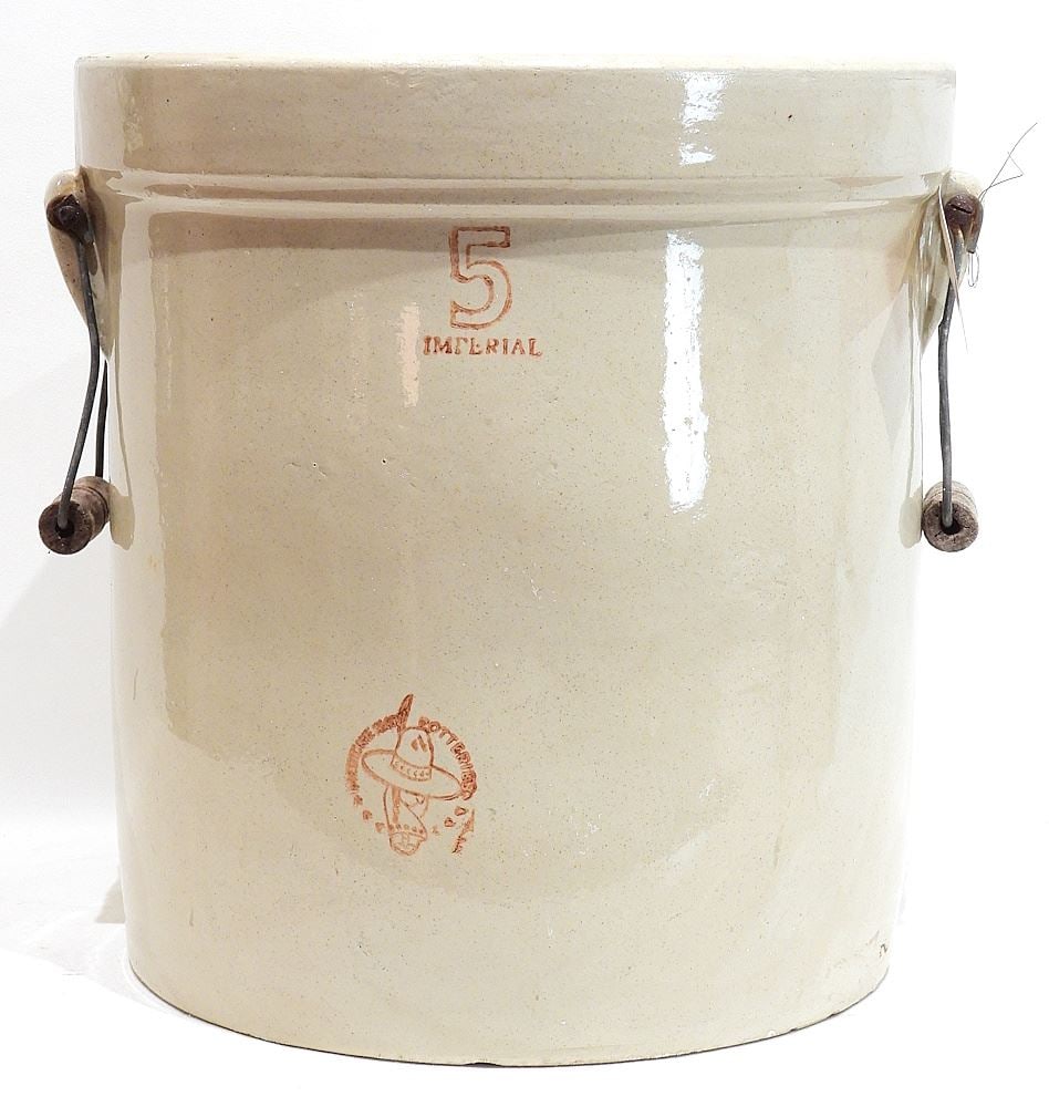 Medalta Five Gallon Crock, 14"h. (1 of 2)