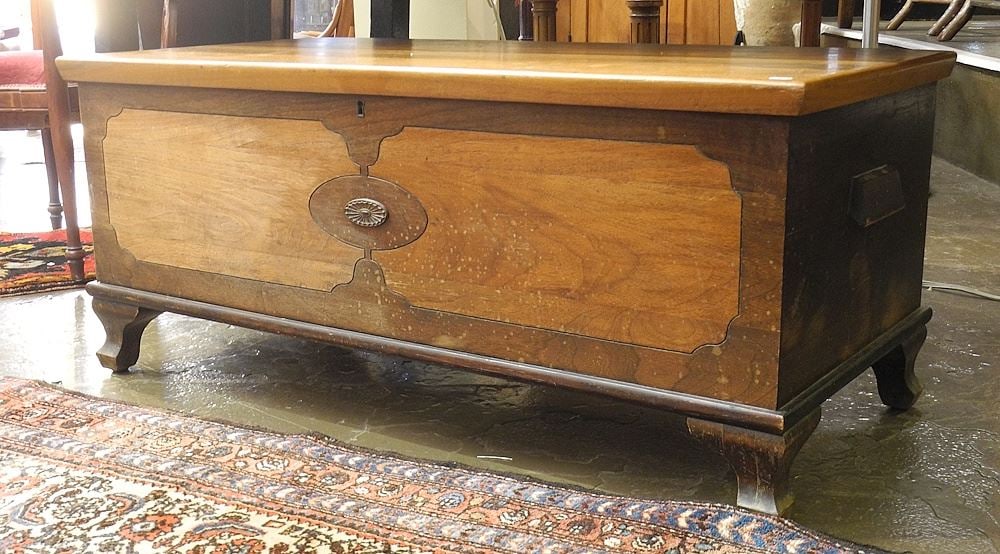 Walnut Cedar Lined Chest, C.1930's, 42 1/2"L. (1 of 2)
