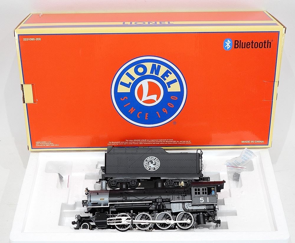 Lionel "Mr. Muffins Exclusive Pacific Great Eastern Legacy 2-8-0 # 51" Locomotive w/Bluetooth (1 of 2)