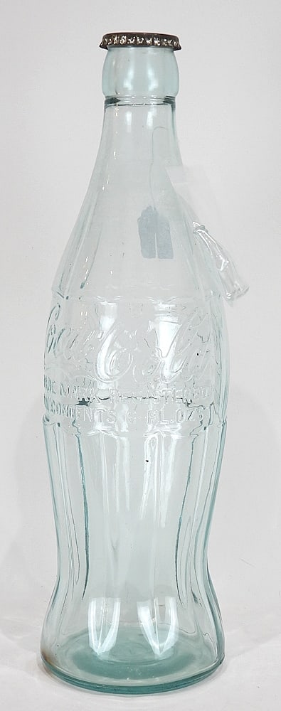 Vintage Coca-Cola Glass Bottle Counter Display (20"h) & Miniature Bottle, 2 1/2"h. (1 of 2)