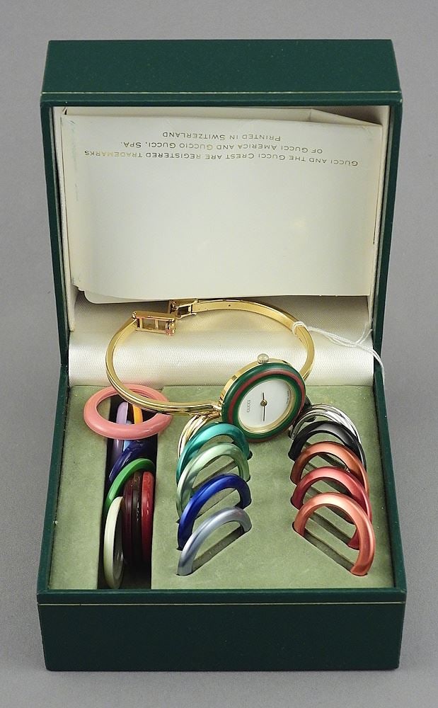 Gucci Lady's Wristwatch, 11/12.2 0913938 w/Bezels & Box. (1 of 3)