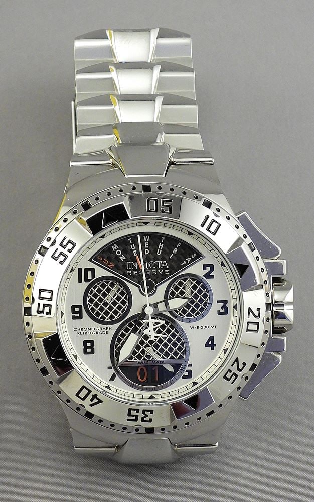 Invicta Reserve Chronograph Retrograde Wristwatch with Original Box & Papers.: Invicta Reserve Chronograph Retrograde Wristwatch with Original Box & Papers.