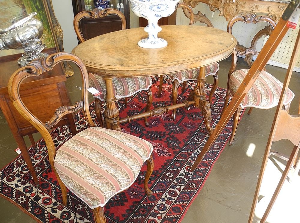 Four Mid 19th C. Mahogany Dining Chairs, 33 3/4"h. (1 of 4)