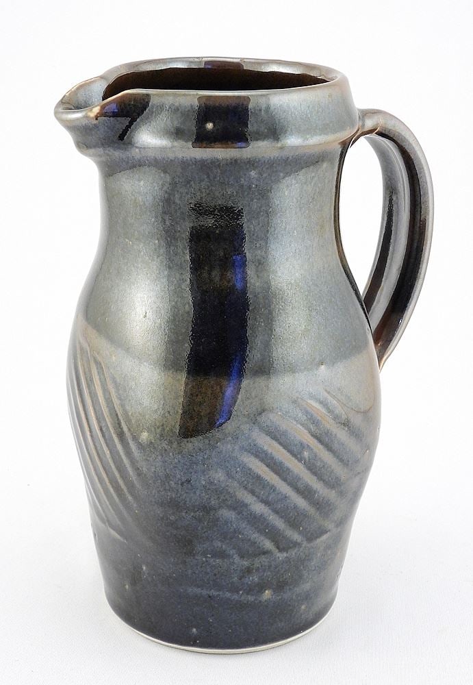 Stoneware Pitcher w/Impressed Mark of Wayne Ngan, 6 1/2"h. (1 of 6)