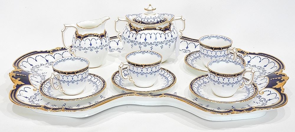 Royal Crown Derby Pattern 5651 Tea Wares Tray, 21 1/4"h. (1 of 7)