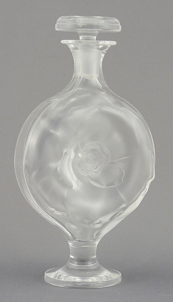 Lalique "Moulin Rouge" Perfume Bottle, signed, 6 5/8"h. (1 of 6)
