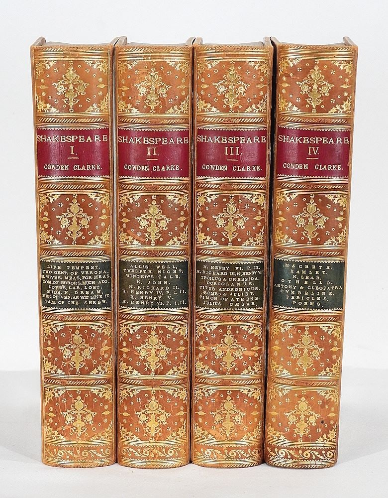 Book: 4 Volumes "The Works of William Shakespear"/Clarke/Bichus & Son/1864. (1 of 11)
