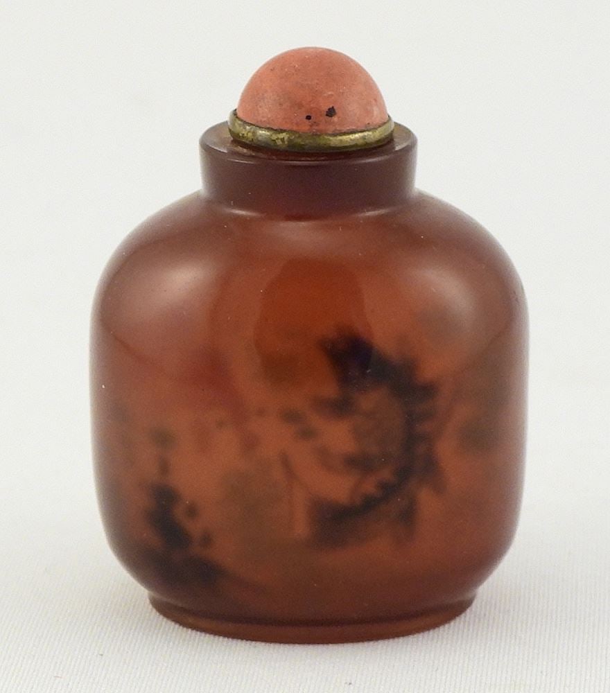 Chinese Hardstone Snuff Bottle, Well Hollowed, 2 3/8"h, 75.3g. (1 of 5)