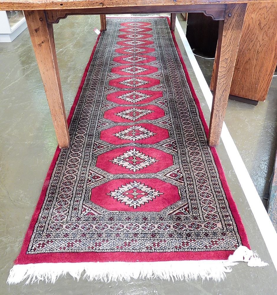 Hand Knotted Bokhara Runner Approximately 2'8" x 10'6". (1 of 5)
