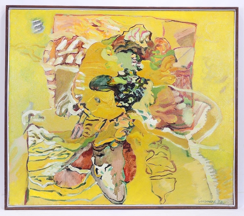 Oil on Linen signed (James) Gordaneer '78, 27 1/2 x 31 3/4", "Enter Easter". (1 of 6)