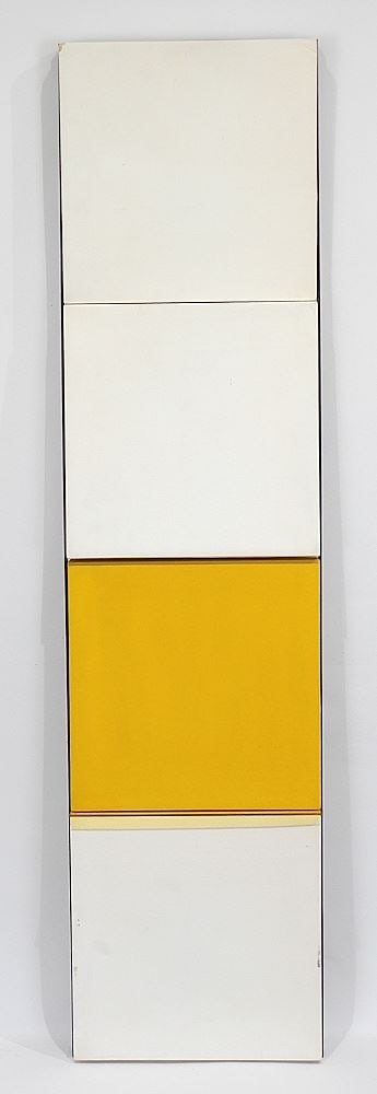 Mixed Media Sculpture signed (John) Heward '70, 48 1/2 x 12 1/4 x 1 5/8" "Untitled" (chip noted). (1 of 7)