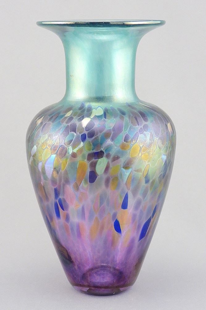 Art Glass Vase signed Robert Held w/Foil Label, 8 1/4"h. (42) (1 of 5)