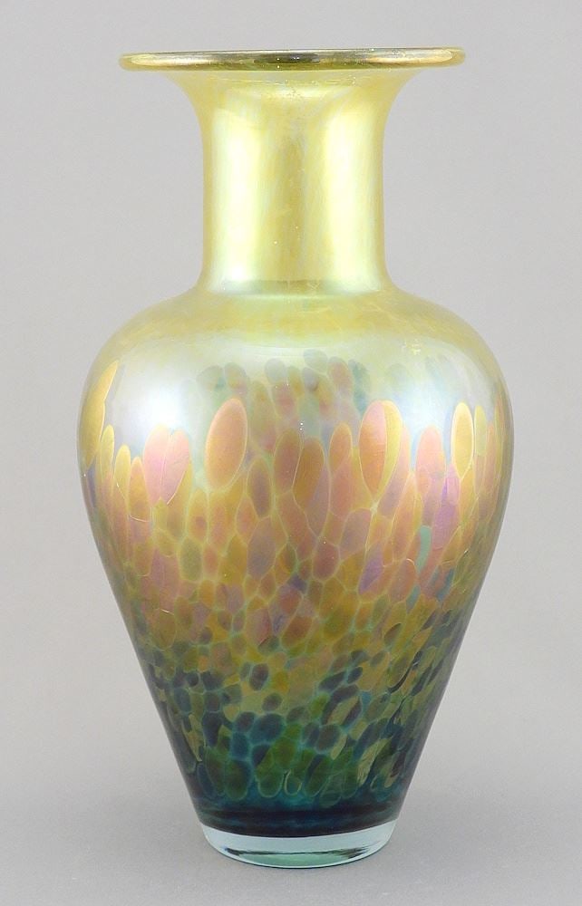 Art Glass Vase signed Robert Held w/Foil Label, 9 3/4"h. (126) (1 of 5)