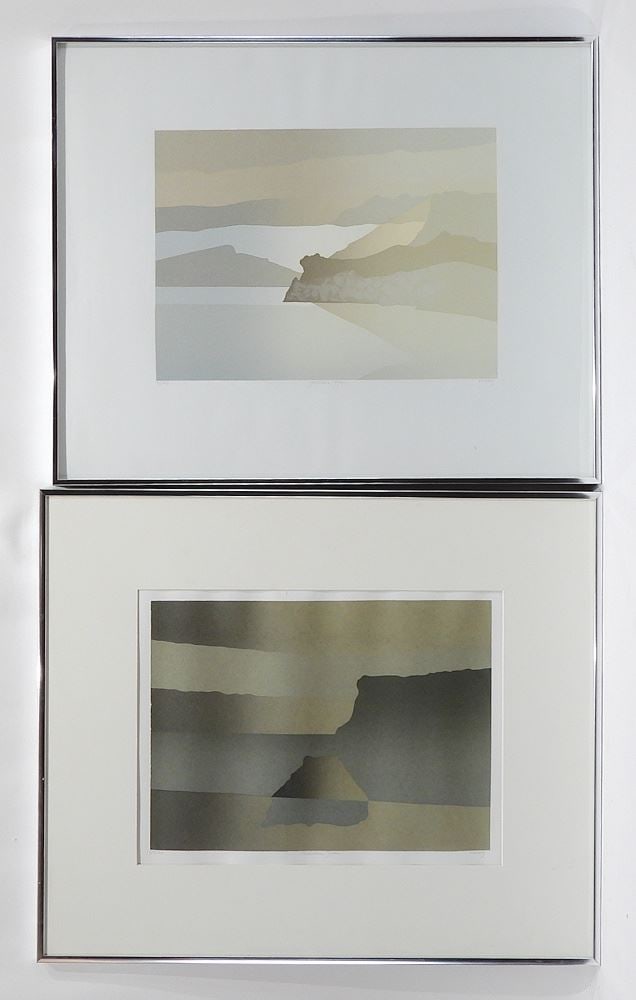 Two Serigraphs signed (Toni) Onley, Sight 11 x 15", "Shikoku" & Yashima" (1 of 7)