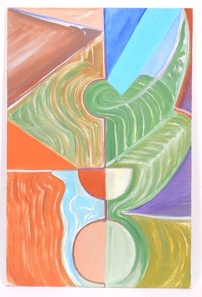 Oil on Canvas signed (James) Lindsay , 36 x 24" "Forest Green Space", 2014. (1 of 4)