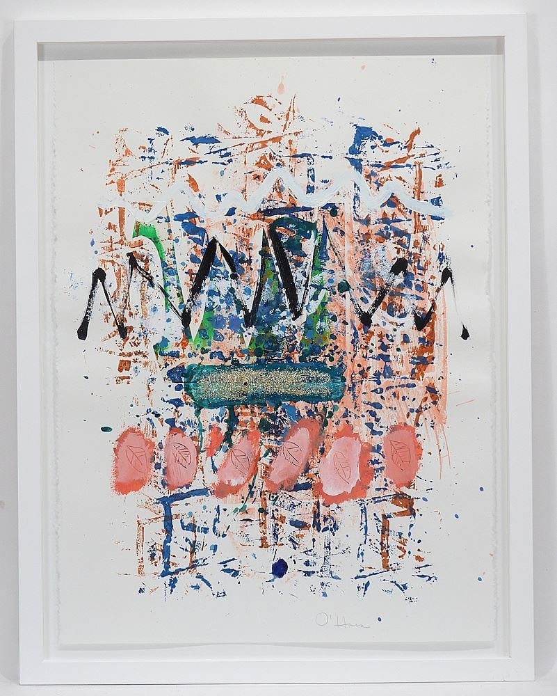 Mixed Media signed (Pat) O'Hara, 29 1/2 x 22", "Whistler". (1 of 5)