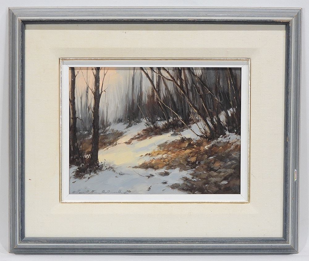 Oil on Masonite signed Karl E. Wood, 9 x 12", "Cates Park".: Oil on Masonite signed Karl E. Wood, 9 x 12", "Cates Park".