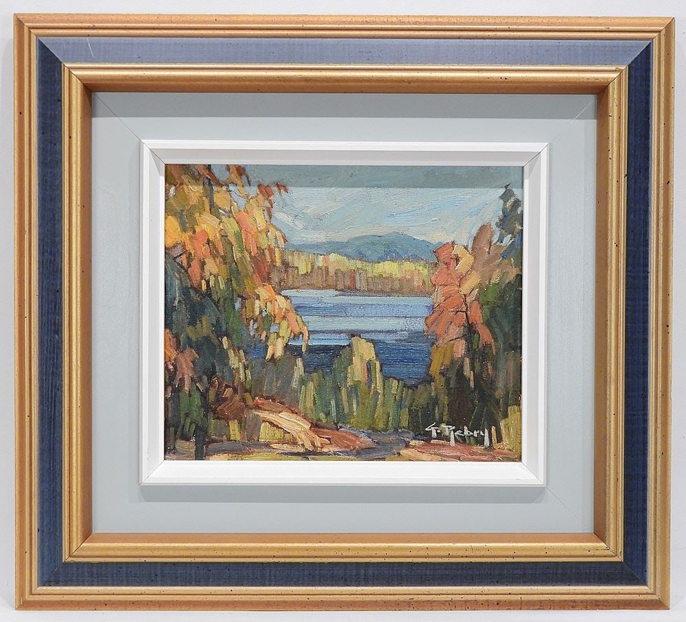 Oil on Canvas signed G. (Gaston) Rebry, 10 x 12", "Quebec Landscape". (1 of 6)