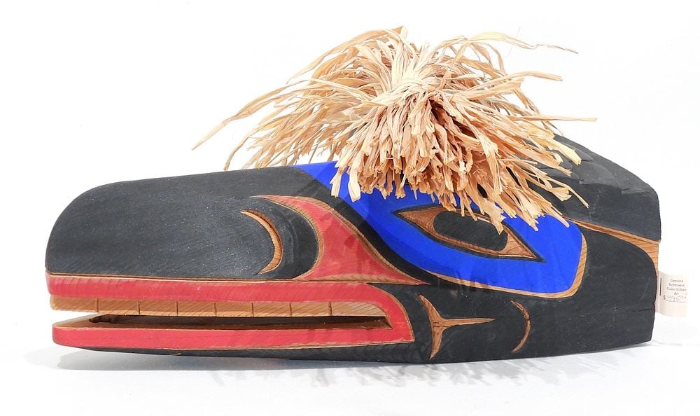 Nuu-Chah-Nulth Mask signed Patrick Amos, 16"L "Bird Form". (1 of 5)