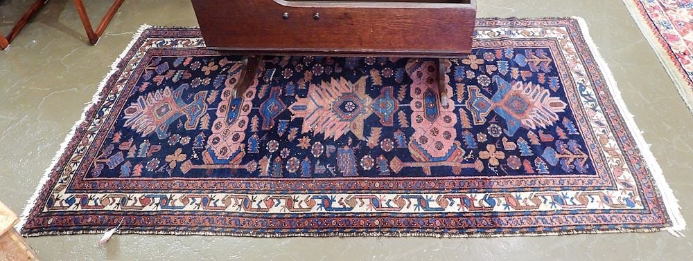 Hand Knotted Caucasian Carpet Approximately 7' x 3'10". (1 of 4)