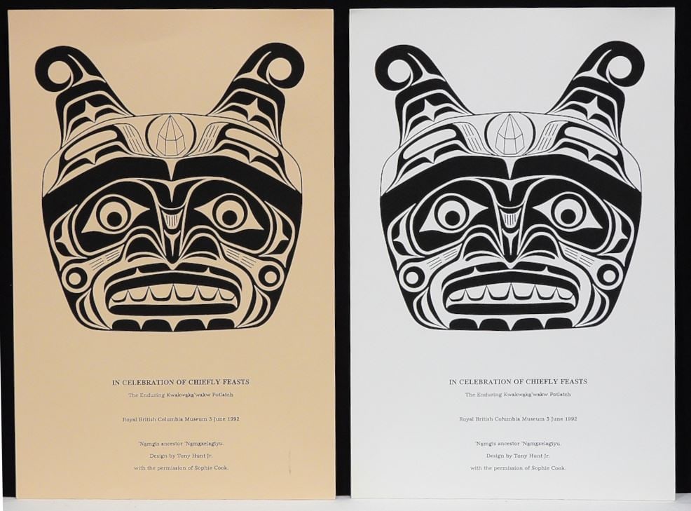 Two Tony Hunt Jr. Design Serigraphs, 17 5/8 x 11 1/2", "In Celebration Of ", unframed. (1 of 3)