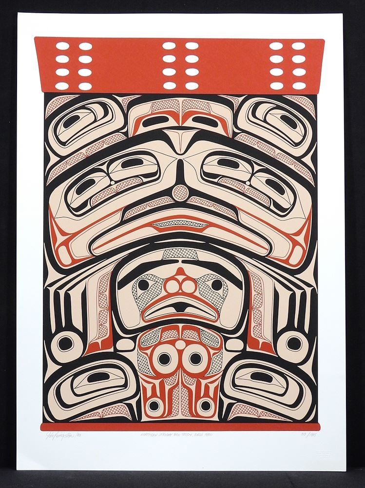 Serigraph signed John Livingston /90 , 28 x 20", "Northern Upright Box Study" #39/185. (1 of 3)