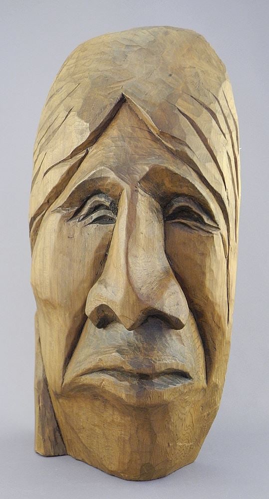 Capilano Mask Style Carving signed Howard Williams, 14". (1 of 3)