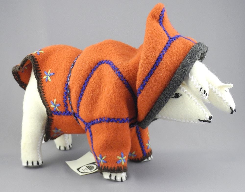 Holman Island "Bear Packing Doll" by Effie Kalaoyak, 14"h. (1 of 4)