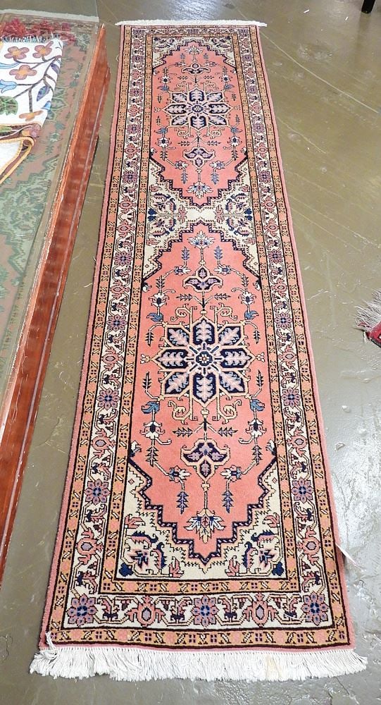 Hand Knotted Persian Runner, Approximately 2' x 8'6". (1 of 3)