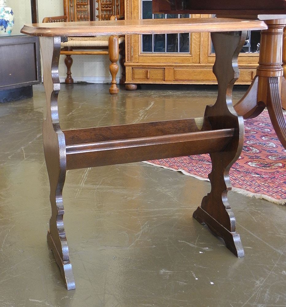 James A. Cole Furniture Co. Walnut Magazine End Table, 24 1/2"h. (1 of 3)