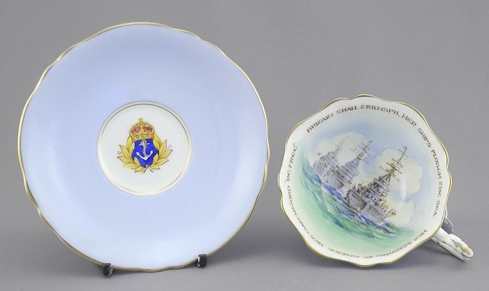 Paragon Bone China "Patriotic Series" Teacup & Saucer. (1 of 3)