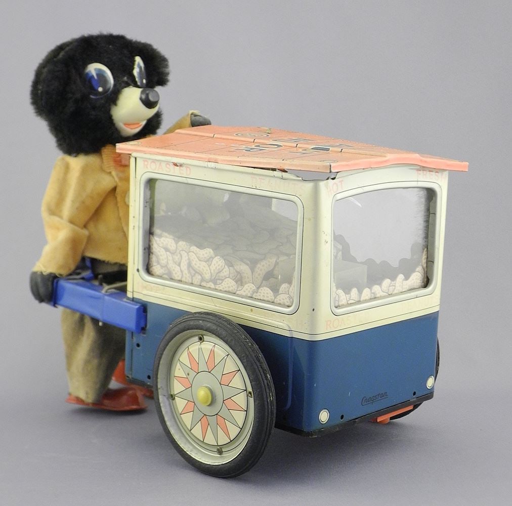 Cragstan "Peanut Vendor" Toy, 8 3/4"L. (1 of 3)
