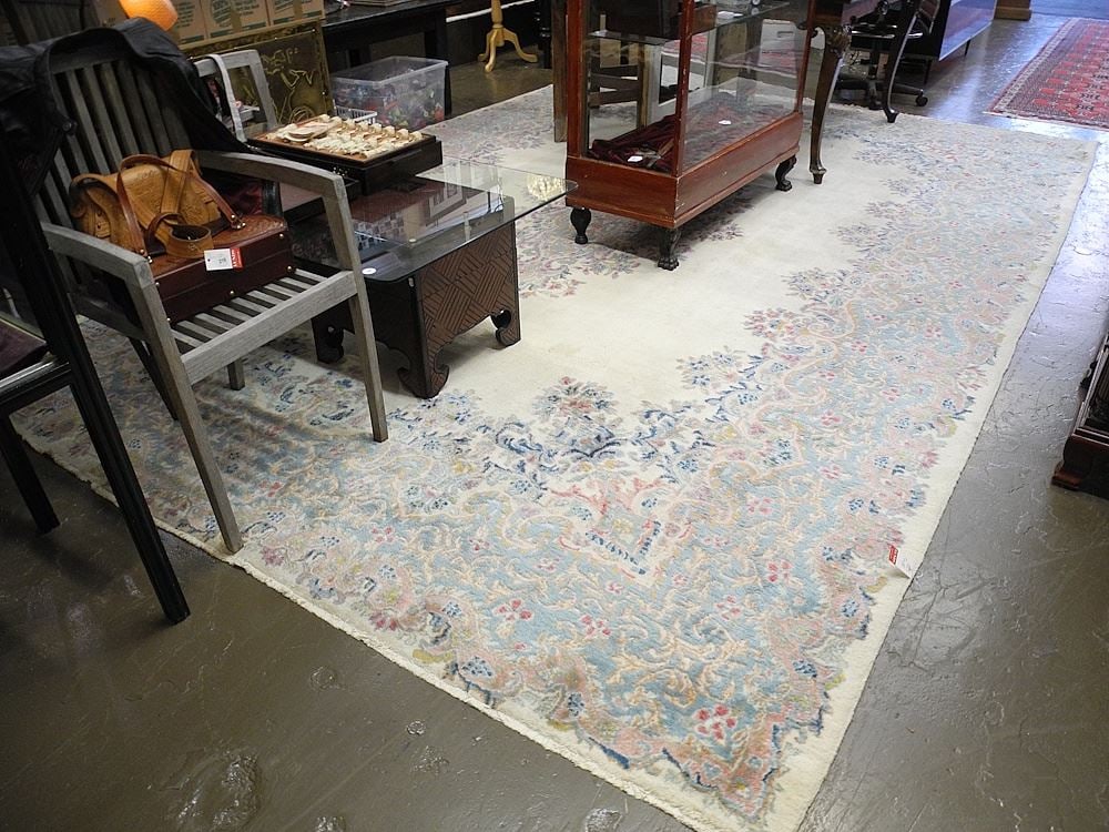 Handknotted Wool Kerman Carpet, Aproximately 9'10 x 14'3". (1 of 3)