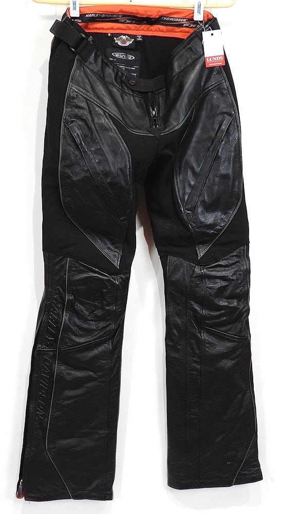 Pair of Ladies Harley Davidson FXRG Riding Pants, Size 2. (1 of 3)