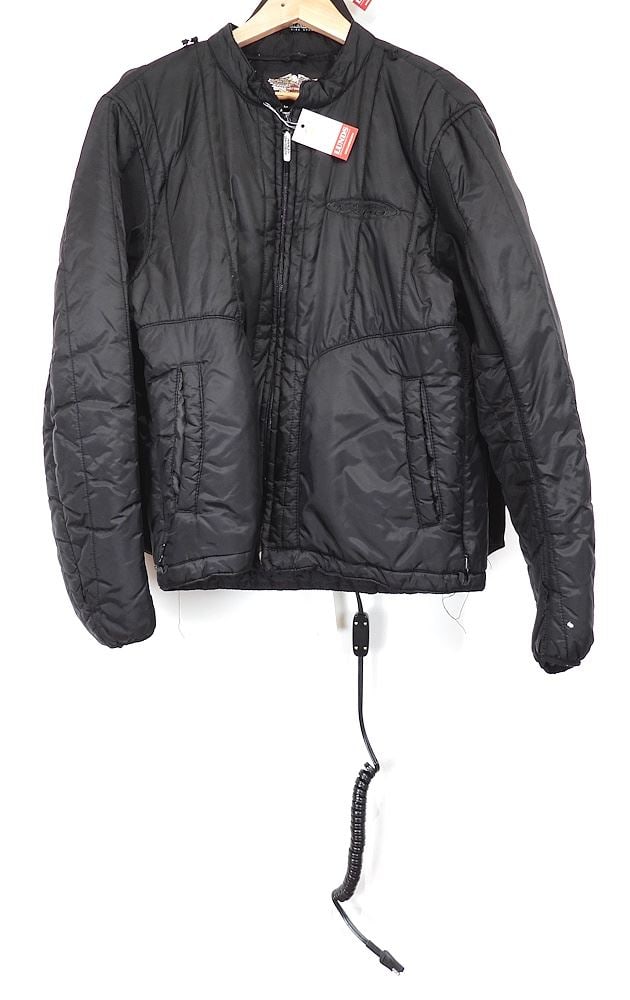 Collection of Gent's Motorcycle Garments: Harley Davidson Nylon (L) & 2 Heated Vests. (1 of 3)