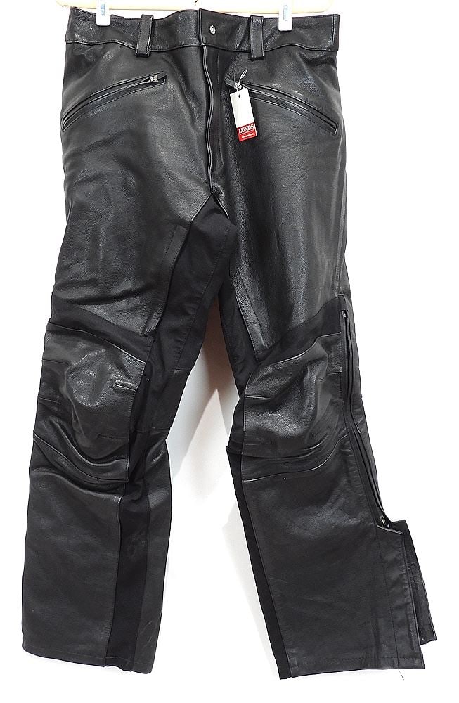 Gents Firstgear Leather Motorcycle Pants, Waist Size 34. (1 of 4)