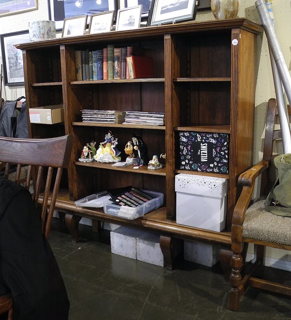 19th C. Triple Wide Walnut Book Shelf. (1 of 2)