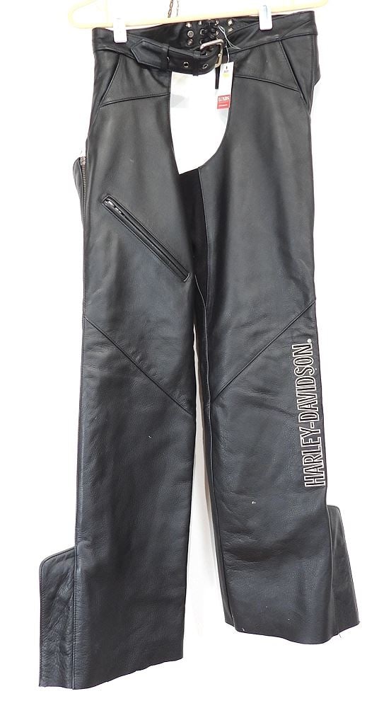 Harley Davidson Ladies Leather Chaps , Size S. (1 of 2)