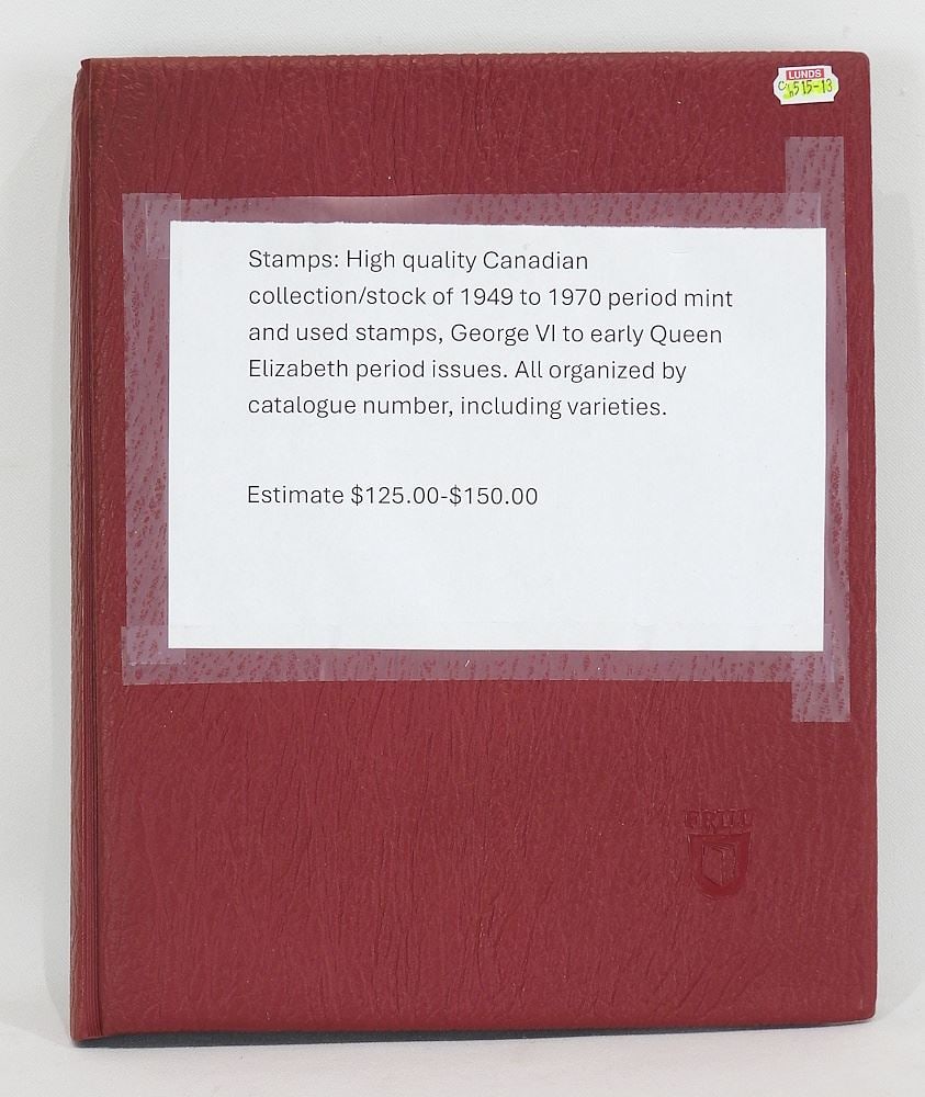 Stamp Collection in Album, Canadian 1949 - 1970. (1 of 3)