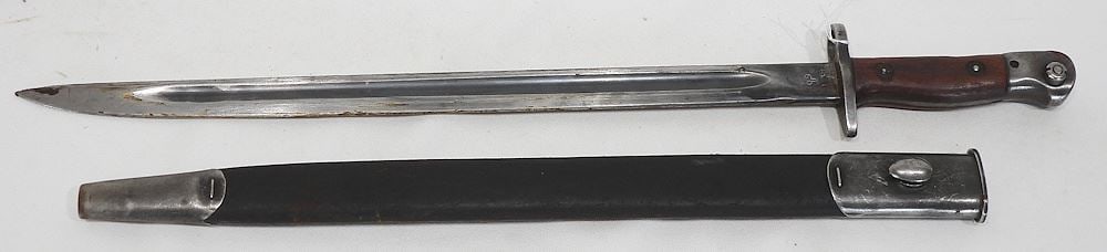 British Pattern 1907 Rifle Bayonet & Sheath, 22 3/8"L.: British Pattern 1907 Rifle Bayonet & Sheath, 22 3/8"L.