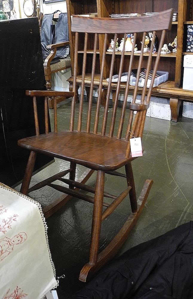 Oak Rocking Chair, 39 1/2"h. (1 of 1)