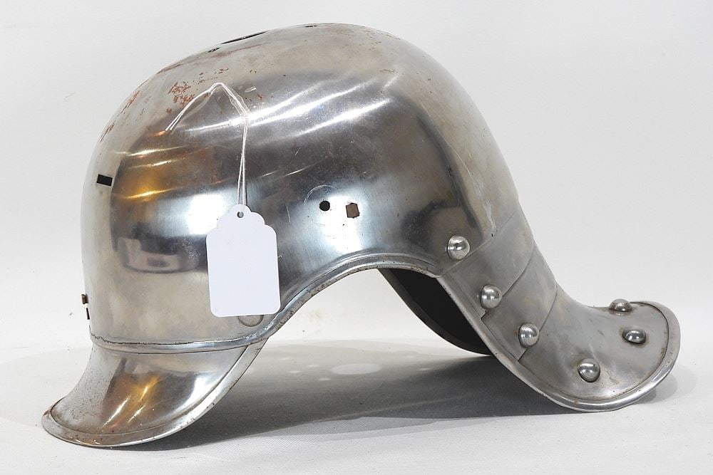 Prussian Hussars Heavy Calvary Picklehaub, Nickel Steel, 12"L. (1 of 5)