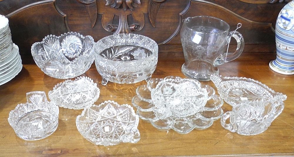 Collection of Various Limoges China & Crystal Wares. (1 of 3)