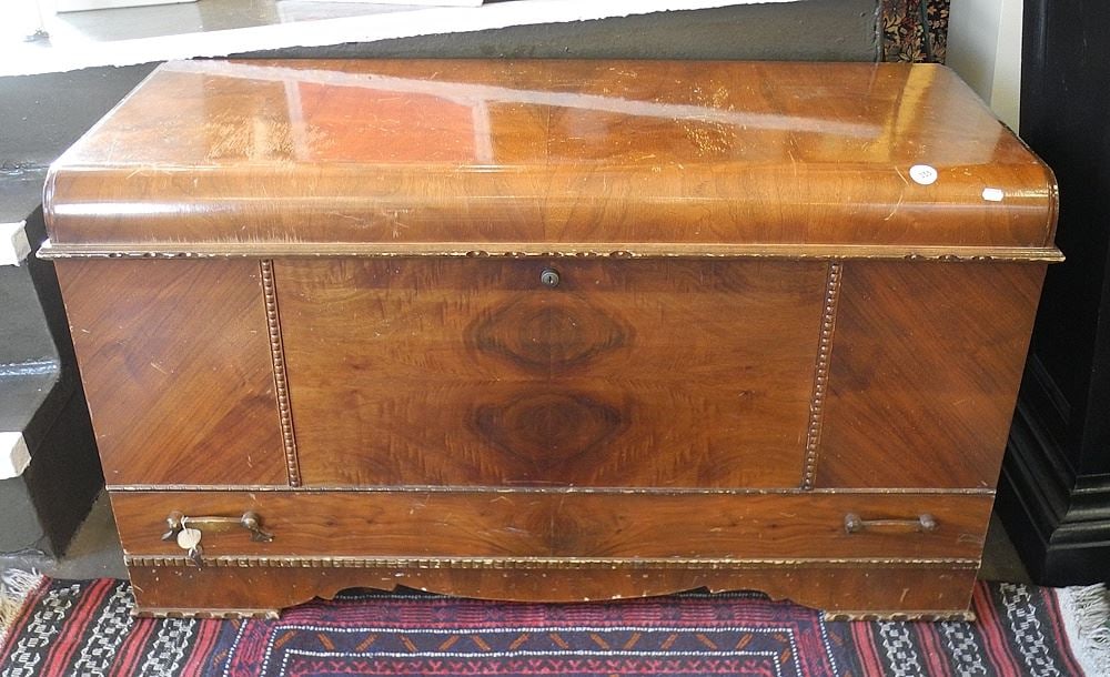 Canadian Walnut Waterfall Cedar Lined Chest, 44 1/2"L. (1 of 1)