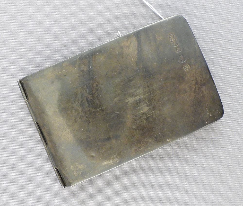 Hallmarked Silver Notepad, 3 3/4 x 2 3/8", TW 49g. (1 of 3)